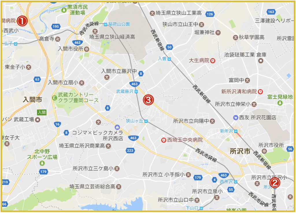 埼玉県西部地域にあるプロミス店舗・ATM