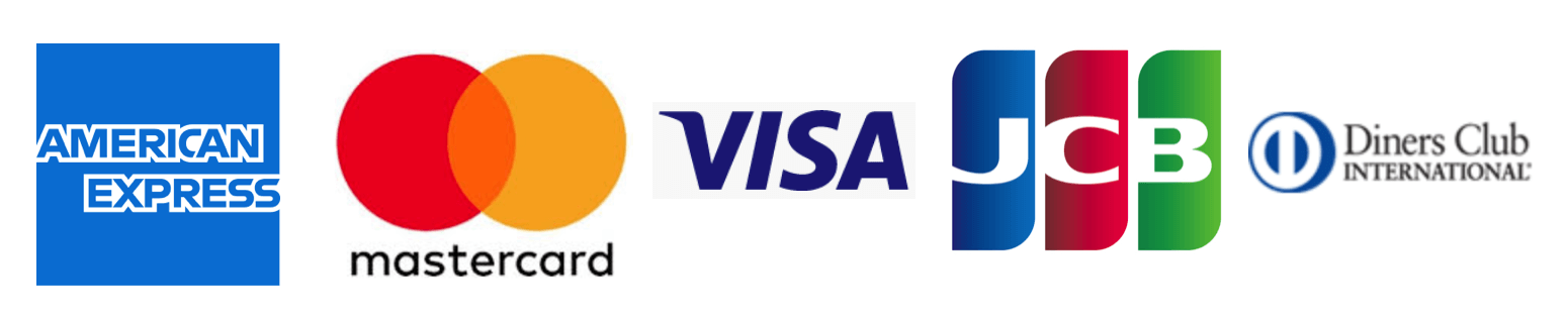 クレジットカード5大ブランドのロゴ
