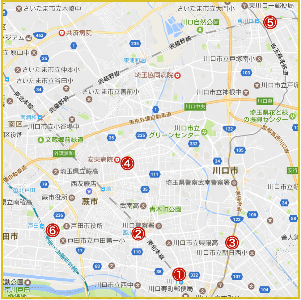 埼玉県内のアコム店舗 Atm全45軒徹底解説 近くの店舗が一目でわかる