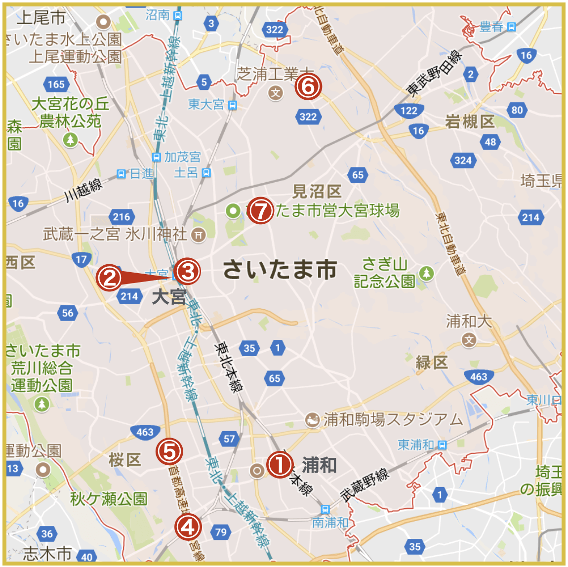 埼玉県さいたま地域にあるプロミス店舗・ATM（2020年版）