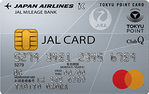 JALカード TOKYU POINT ClubQ 普通カード Mastercardの券面画像