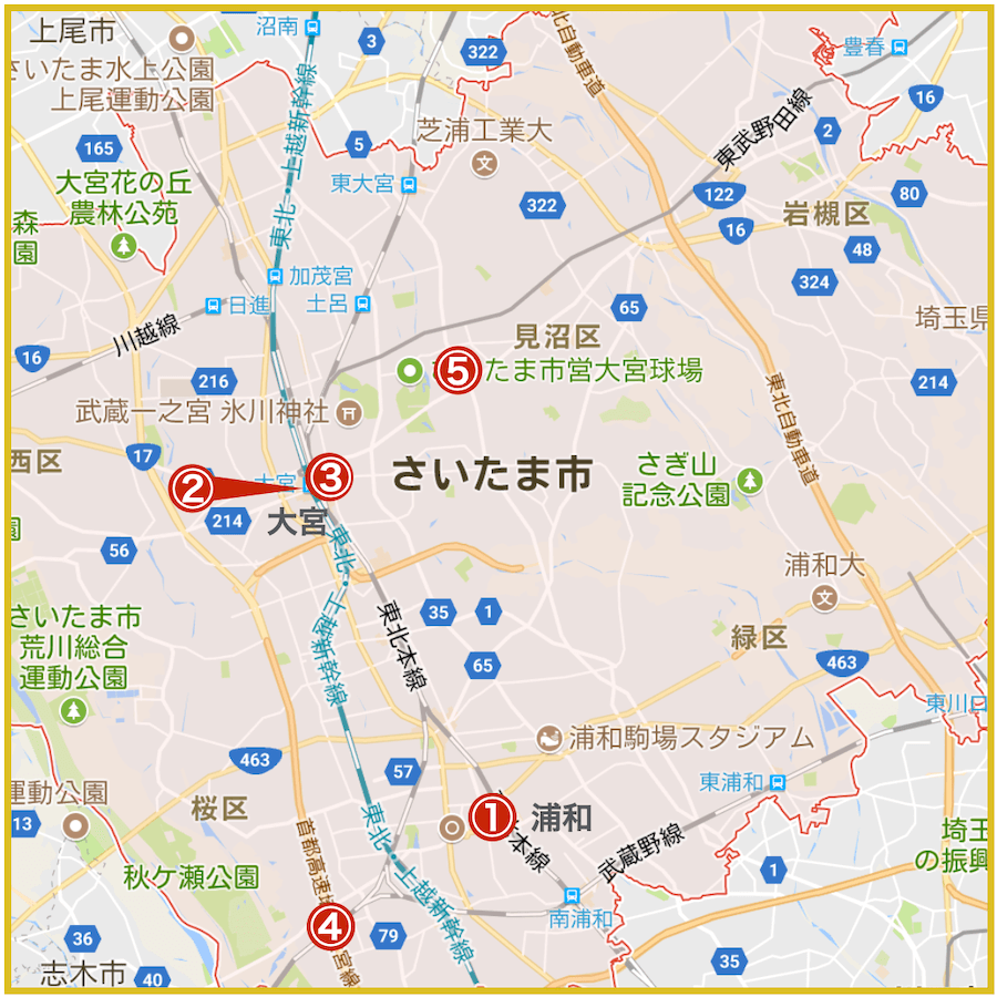 埼玉県さいたま地域にあるプロミス店舗・ATM（2022年版）